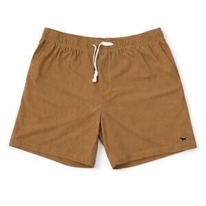 Simply Southern Men’s Corduroy Shorts XXL Brown Elastic Waist Drawstring New